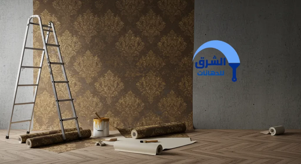 تركيب ورق جدران